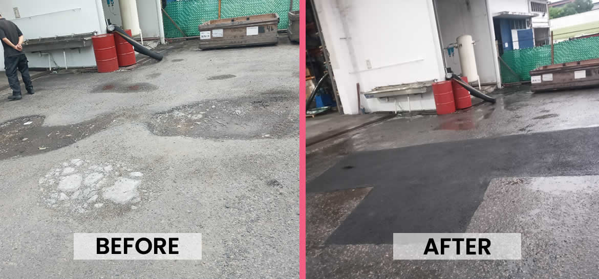 construction before and after